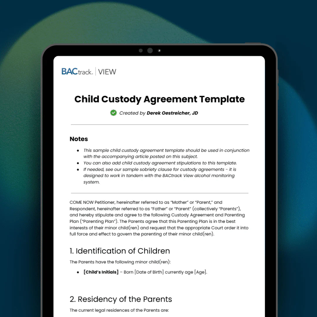 This Attorney’s Actual Custody Agreement Template [Free Download]