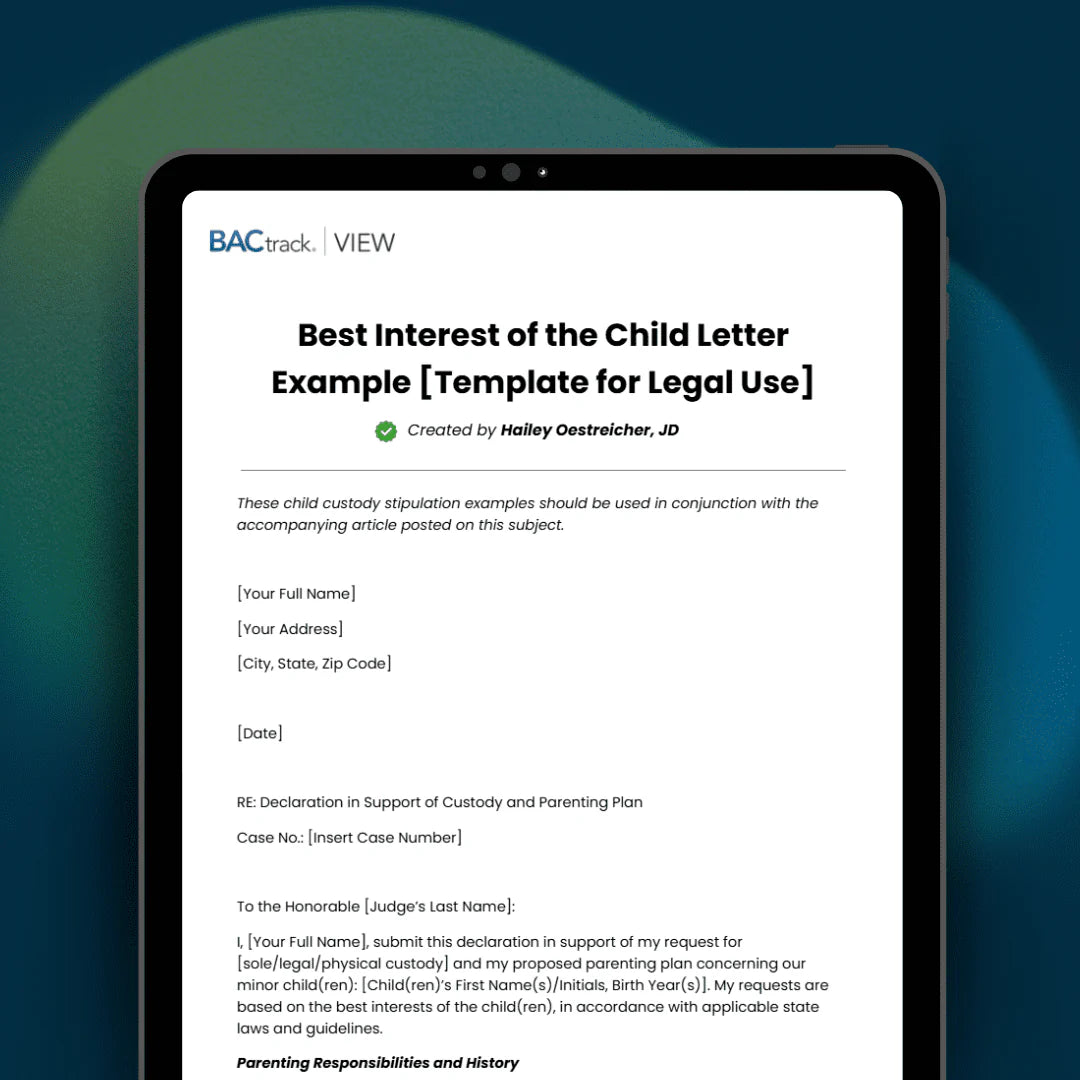 How to Write a Best Interest of the Child Letter: Example + Free Template