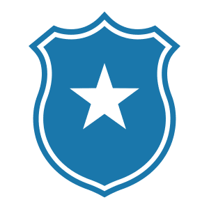 Police badge icon representing law enforcement and court-ordered monitoring