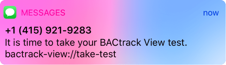 BACtrack View app quick start guide: sending a message to a connection