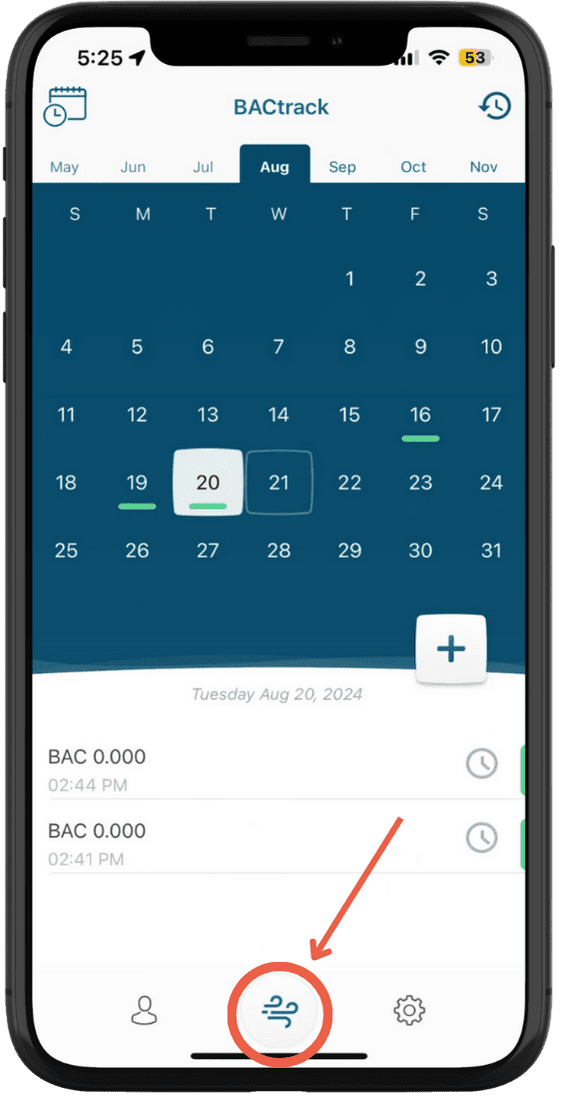 BACtrack View app quick start guide: requesting an on-demand test
