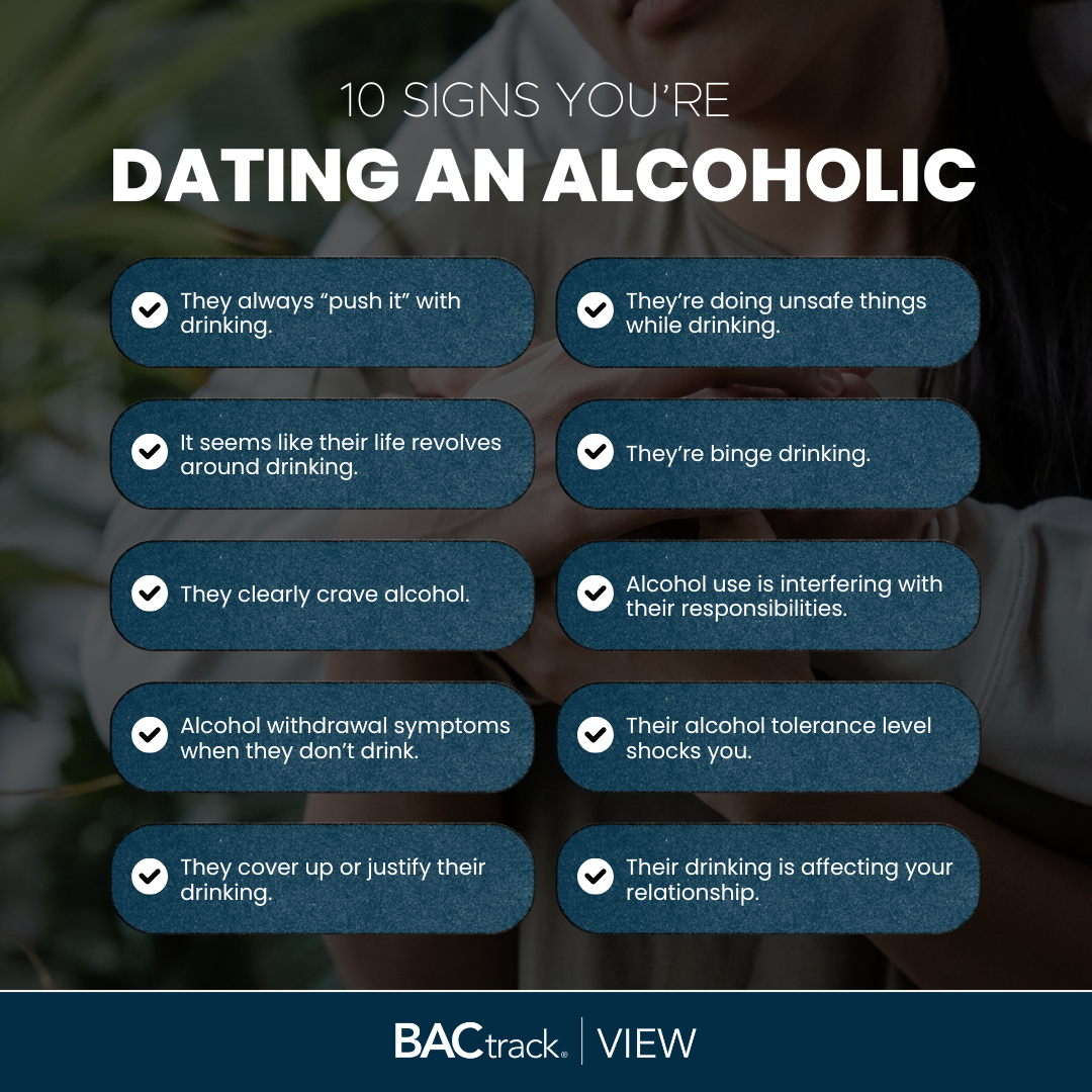 10 signs you're dating an alcoholic infographic