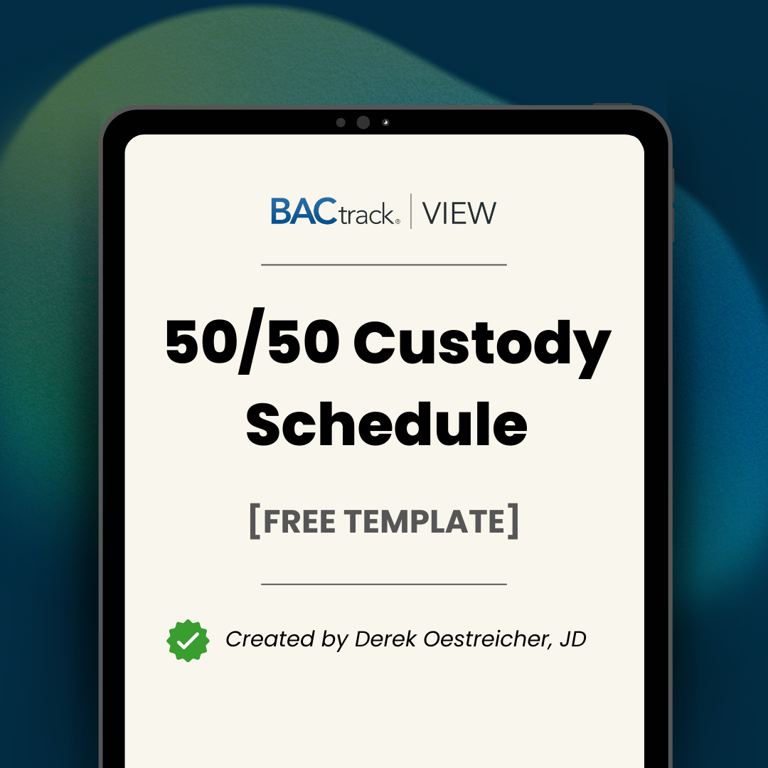 50/50 custody schedule guide and template featured image